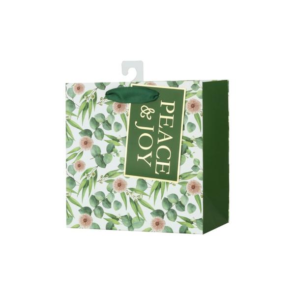 Medium Australiana Botanical Gift Bag - 17.5cm x 17.5cm x 10cm