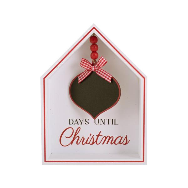 Days Till Christmas Sign - 15cm x 3.8cm x 20cm