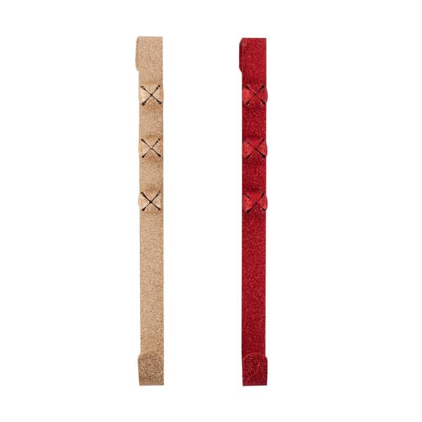 Red Or Gold Wreath Hanger - 35cm