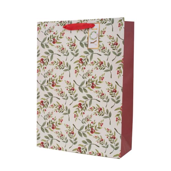 X Large Christmas Berry Gift Bag - 30cm x 42cm x 12cm