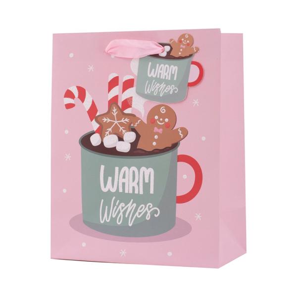 Medium Warm Wishes Gift Bag - 18cm x 23cm x 10cm