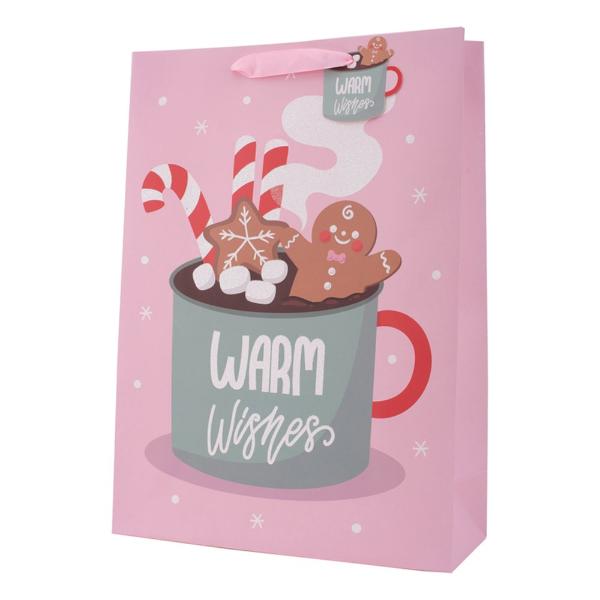 X Large Warm Wishes Gift Bag - 30cm x 42cm x 12cm