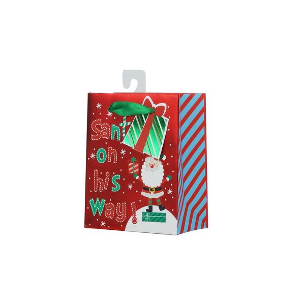 Small Santas On His Way - 11.1cm x 13.7cm x 6.2cm