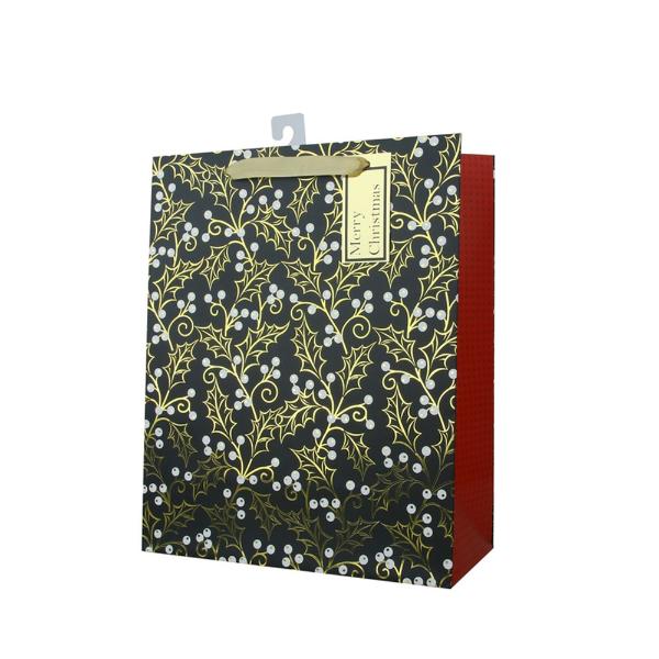 Large Mistletoe Gift Bag - 26cm x 32cm x 12cm