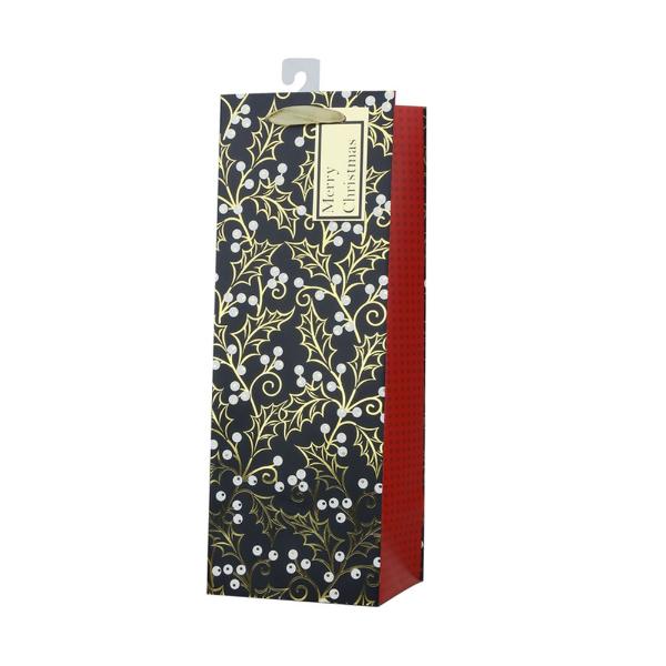 X Large Mistletoe Bottle Bag - 13cm x 36cm x 12cm