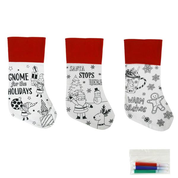 Diy Christmas Stocking - 21cm x 42cm