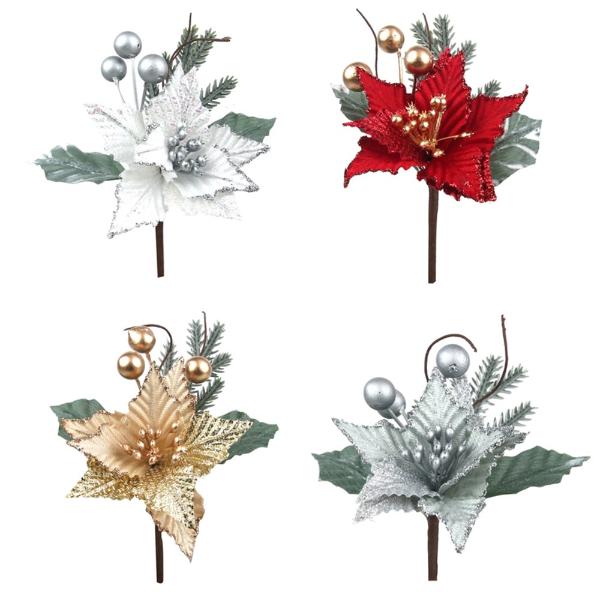Assorted Mini Poinsettia - 9cm x 6cm