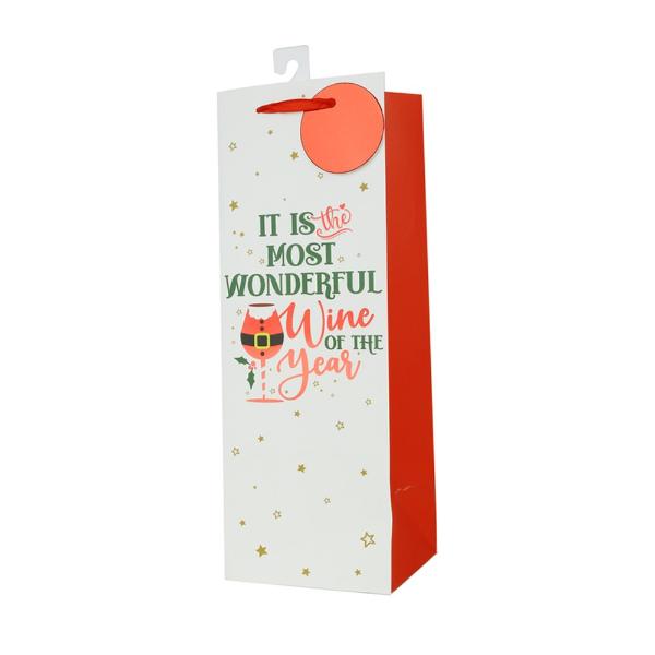 Christmas Bottle Bag - 13cm x 36cm x 12cm