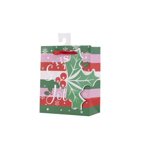 Small Tis The Season Gift Bag - 11.1cm x 13.7cm x 6.2cm