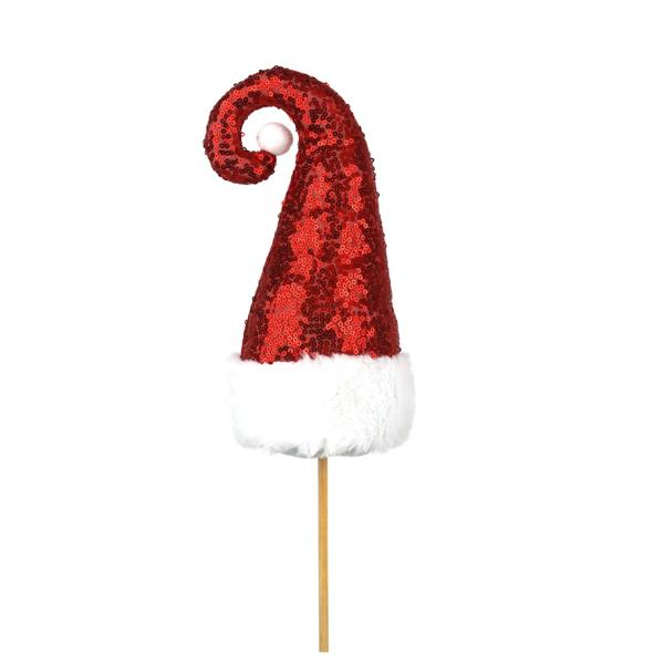 50 Pack Santa Hat Tree Pick