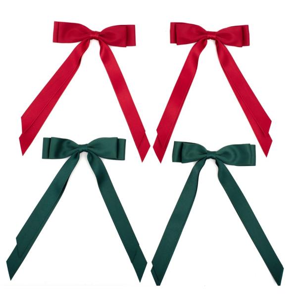 2 Pack Satin Ribbon Bows - 15cm x 25cm
