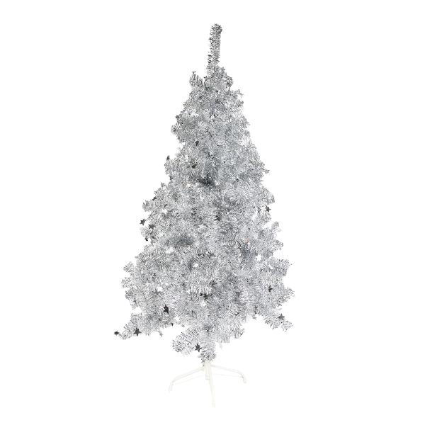 Silver Tinsel Tree - 150cm