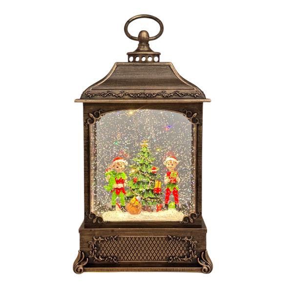 Light Up & Glitter Musical Lantern - 17cm x 9cm 29.5cm