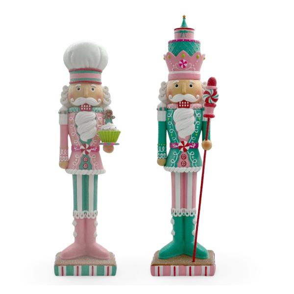 Christmas Candy Pop Glitter Soldier Or Baker - 12.5cm x 10cm x 47cm / 50cm