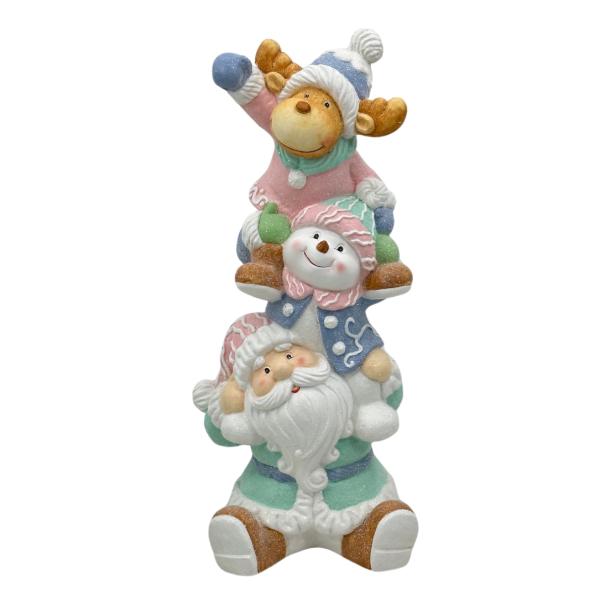Christmas Candy Pop Deer Snowman & Santa - 28cm x 21cm 57cm