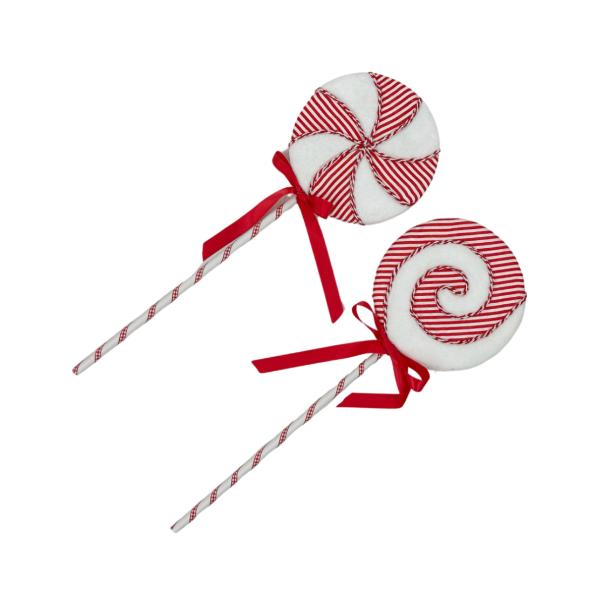 Christmas Red & White Candy Pop - 19cm x 53cm