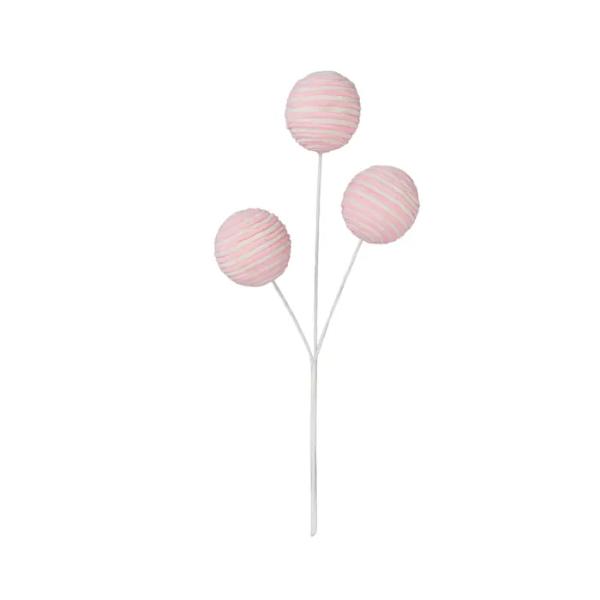 Pink & White Candy Ball Stem Foam - 51cm x 20cm