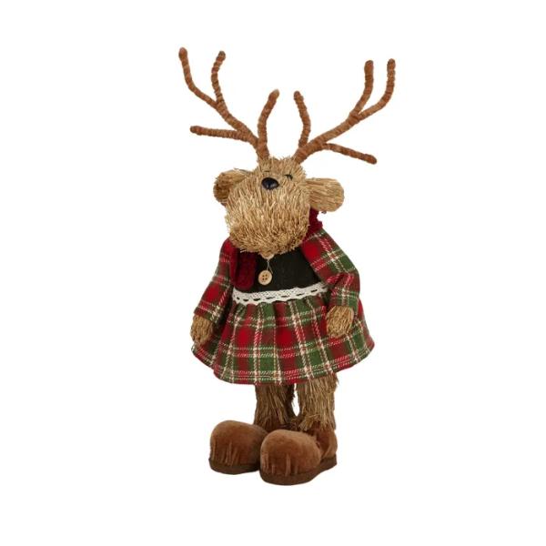 Natural / Red & Green Mix Doris Deer - 13cm x 35cm