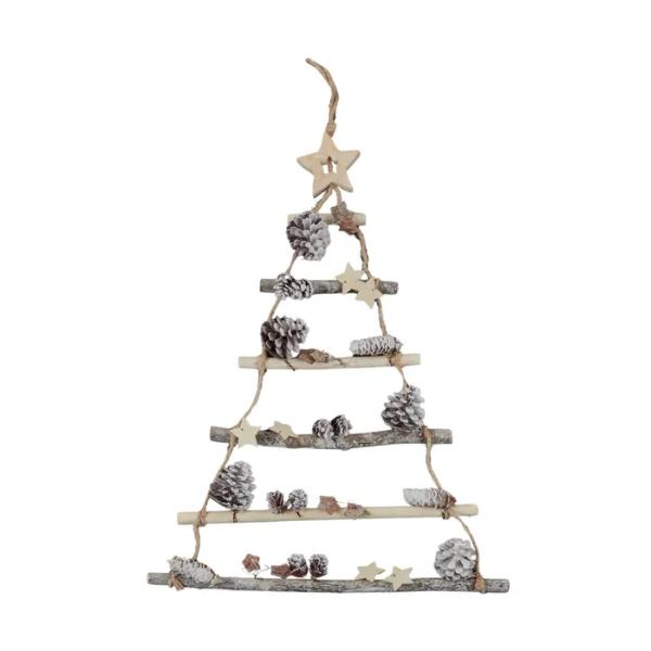 Tree Ladder Wood/Plas 37x52cm White