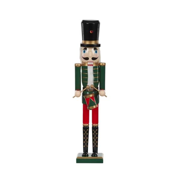 Wood Nutcracker Drummer - 12cm x 61cm