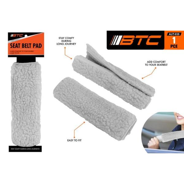 Grey Seat Belt Pad - 23cm