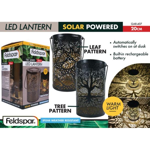 Solar Powered Led Lantern - 20cm