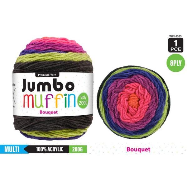 Jumbo Muffin Bouquet 8Ply Yarn - 200g