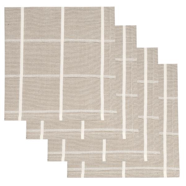 4 Pack Taupe Greenland Napkin - 45cm x 45cm