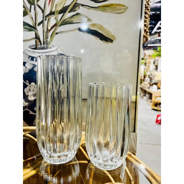 Round Short Glass Vase