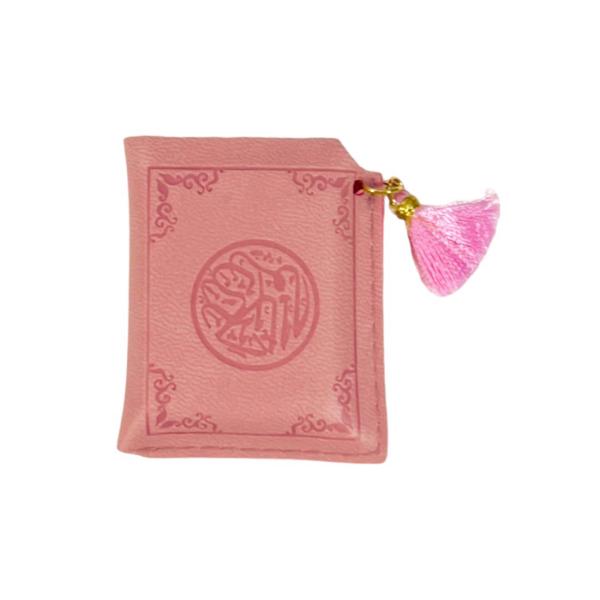 Mini Holy Book Quran In Pink Leather Case