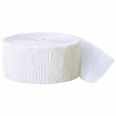 White Crepe Streamer - 30m