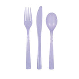 Load image into Gallery viewer, 18 Pack Lavender Assorted Reusable Cutlery
