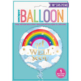 Load image into Gallery viewer, Rainbow Get Well Soon Foil Balloon - 45cm