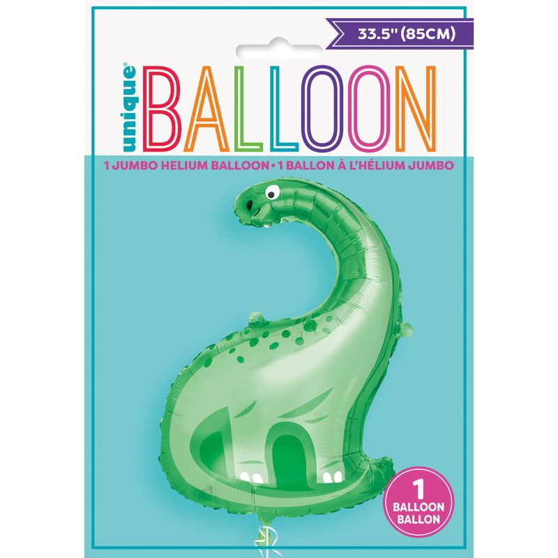 Green Dinosaur Shape Foil Balloon - 85cm