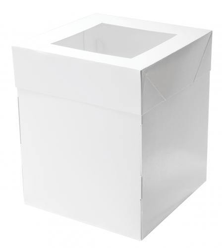 Mondo White Square Cake Box - 20cm x 25cm