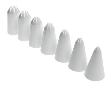 Mondo 7 Piece Pastry Piping Star Nozzle Set - The Base Warehouse