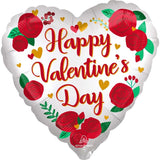 Load image into Gallery viewer, Jumbo Happy Valentines Day Satin Infused Roses Foil Balloon - 71cm
