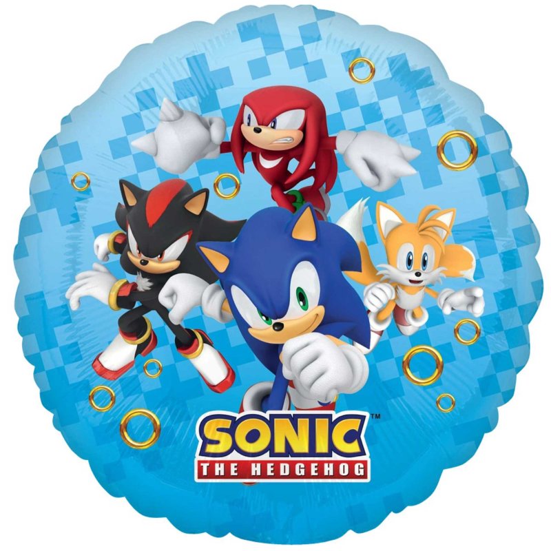 Sonic The Hedgehog Standard Foil Balloon - 45cm