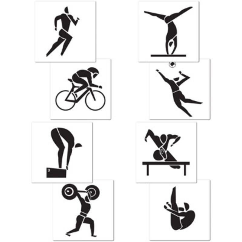 4 Pack Summer Sports Cut Outs - 40cm