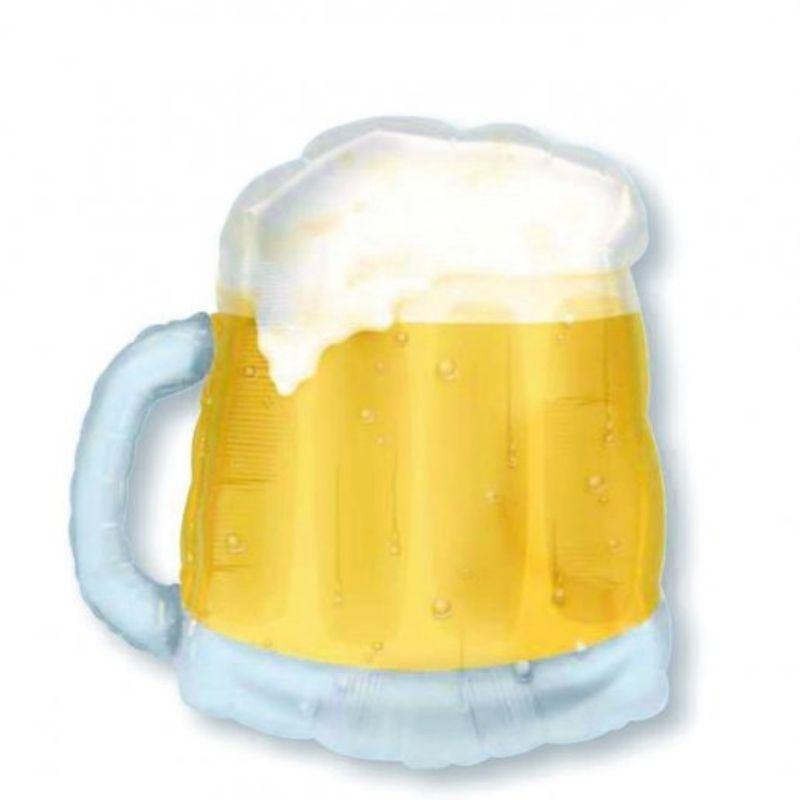 See-Thru Beer Mug Foil Balloon - 50cm x 58cm