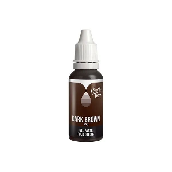 Dark Chocolate Brown Food Colour Gel - 25g