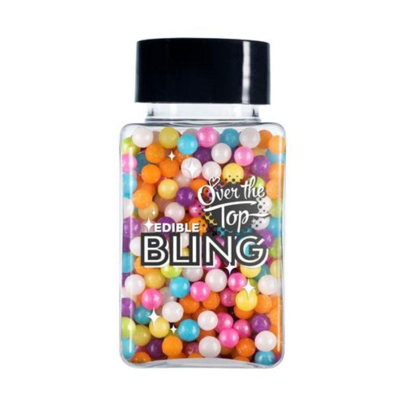 Over The Top Edible Bling Rainbow Pearls - 70g