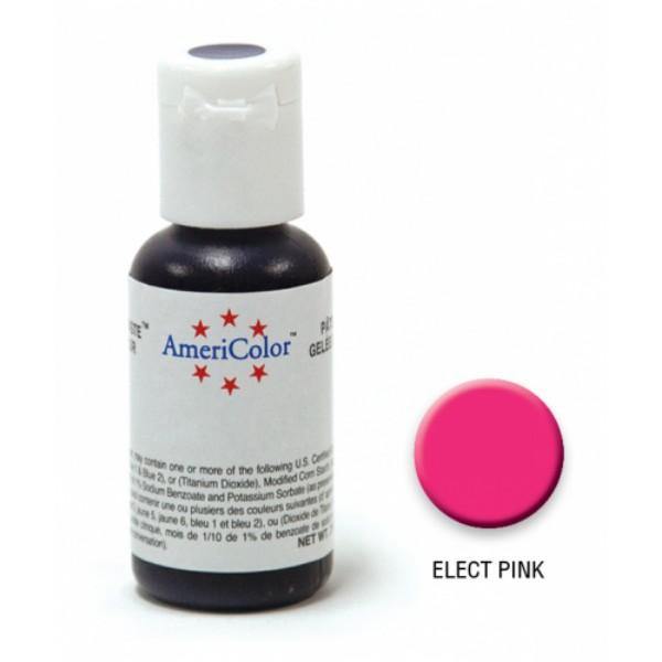 Americolor Electric Pink Food Colouring Gel Paste - The Base Warehouse