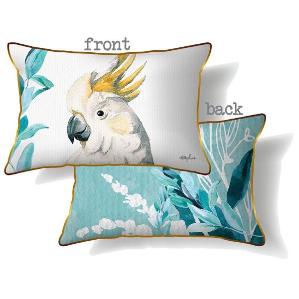 Colourful Bird Cockatoo Cushion - 30cm x 50cm