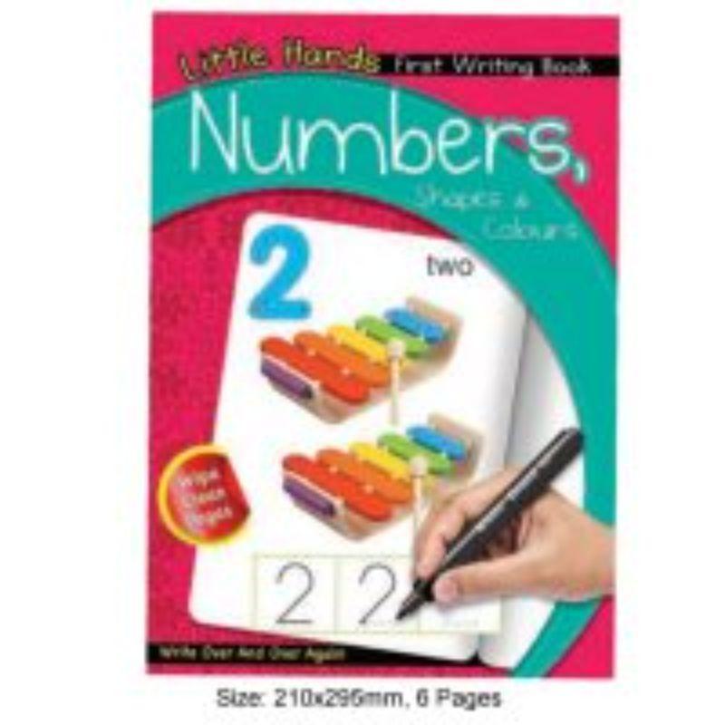 Little Hands First Writing Book Numbers Shapes & Colours - 6 Pages