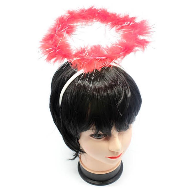 Red Fluffy Halo Headband