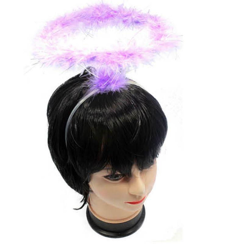 Purple Tinsel Halo Headband - The Base Warehouse