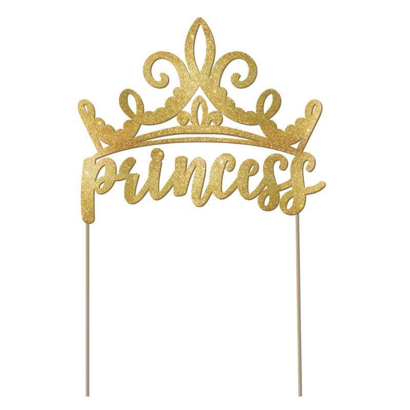 Disney Princess Once Upon A Time Glittered Cake Pick - 12cm x 15cm - The Base Warehouse