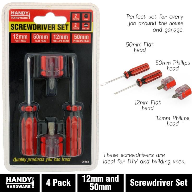 4 Pack Screwdriver Set