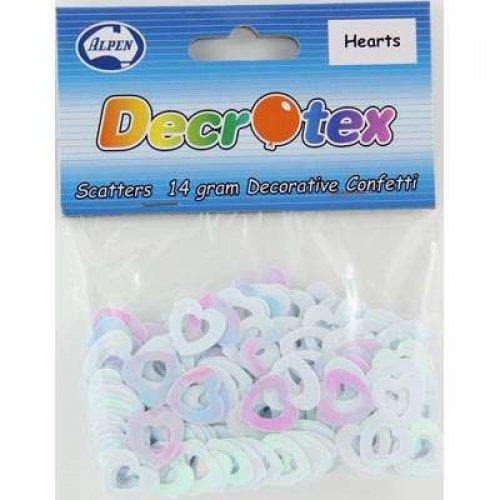 Iridescent Hearts Confetti